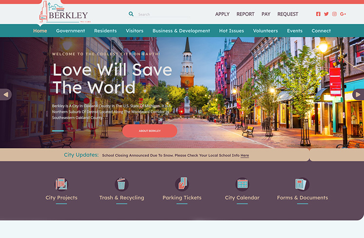 Сайт города Беркли /.gov